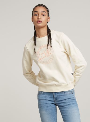 Large Logo Crew Sweater